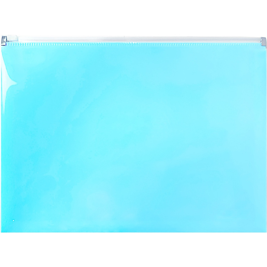 Teczka na suwak A4 PP pastel niebieski TSP-A4-02 BIURFOL